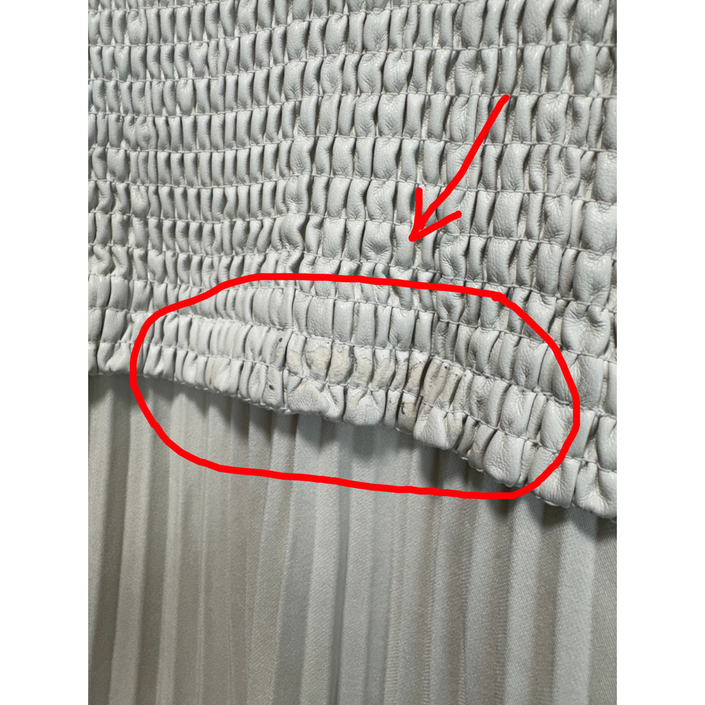 Proenza Schooler White Label Smocked Pleated Midi Dress White Size 2 Retail $595 - Picture 6 of 11